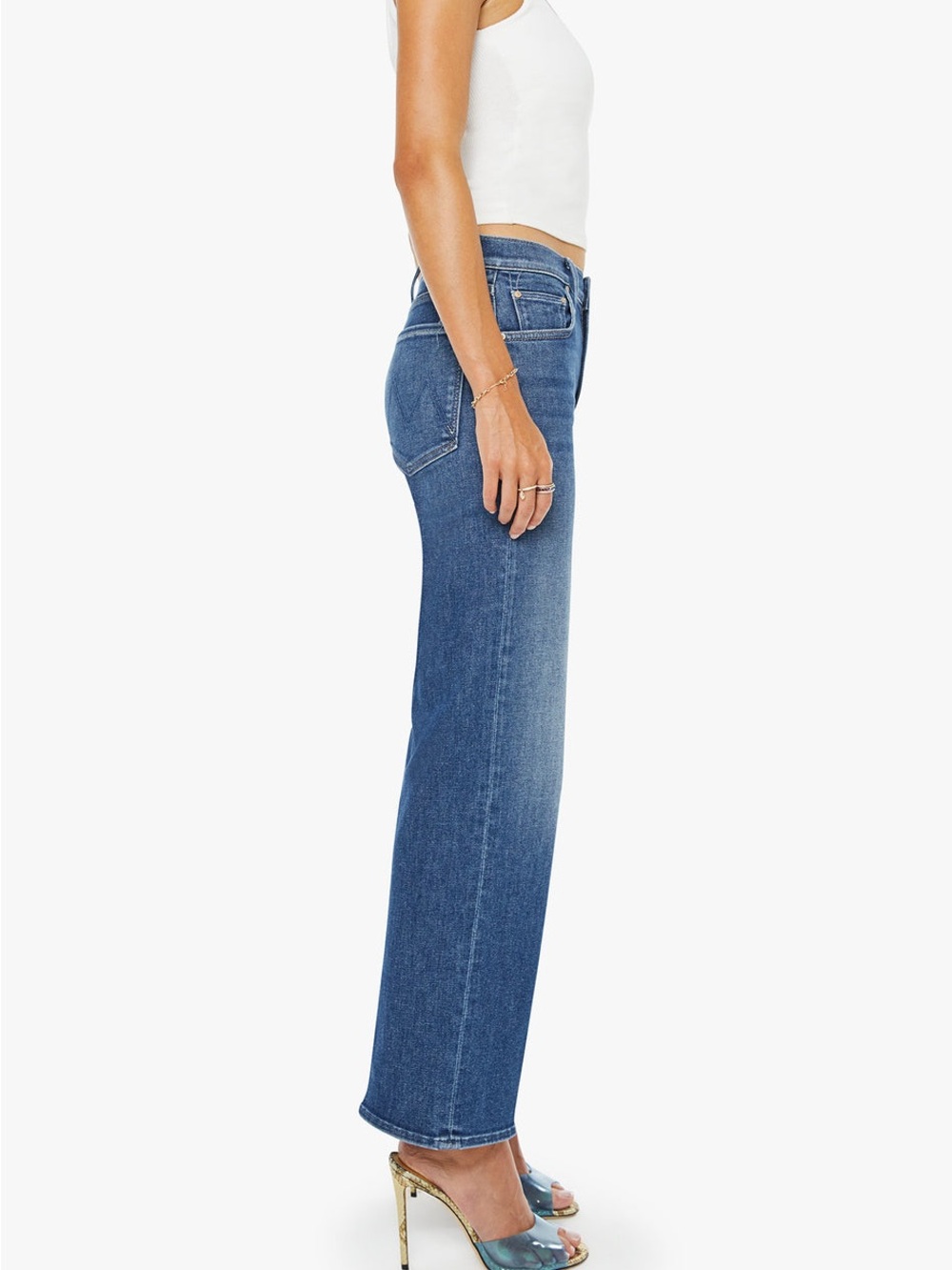 MOTHER Mid Rise Rambler Jeans - Picture 3 of 8